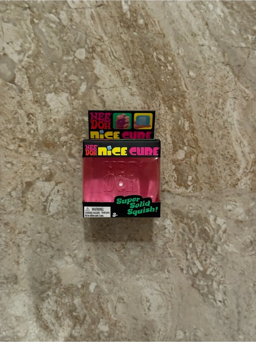 NeeDoh Nice Cube Super Solid Squish - Pink